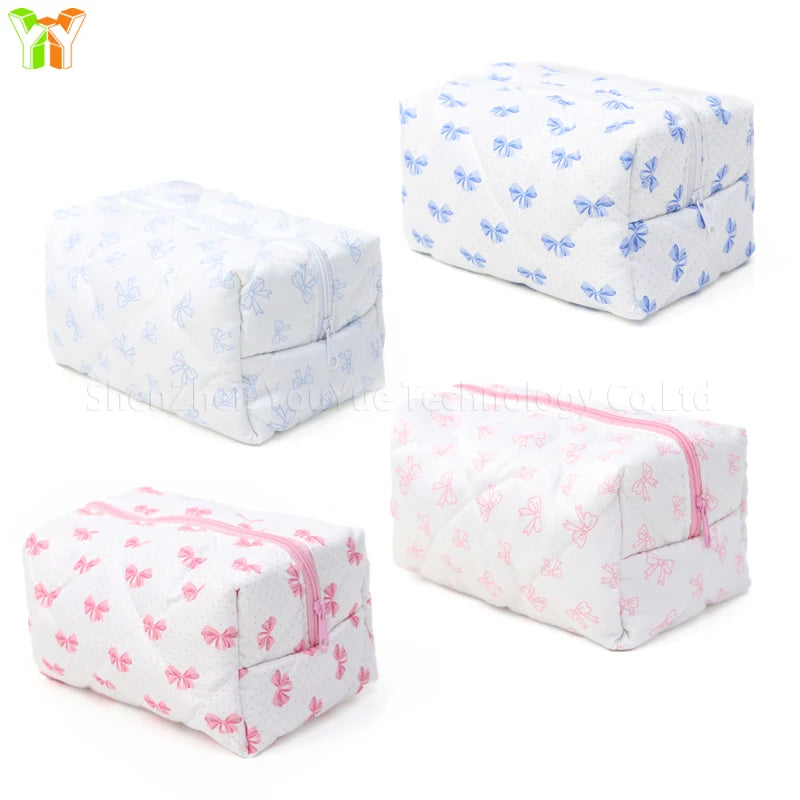 Quilted Puffer Makeup Bag