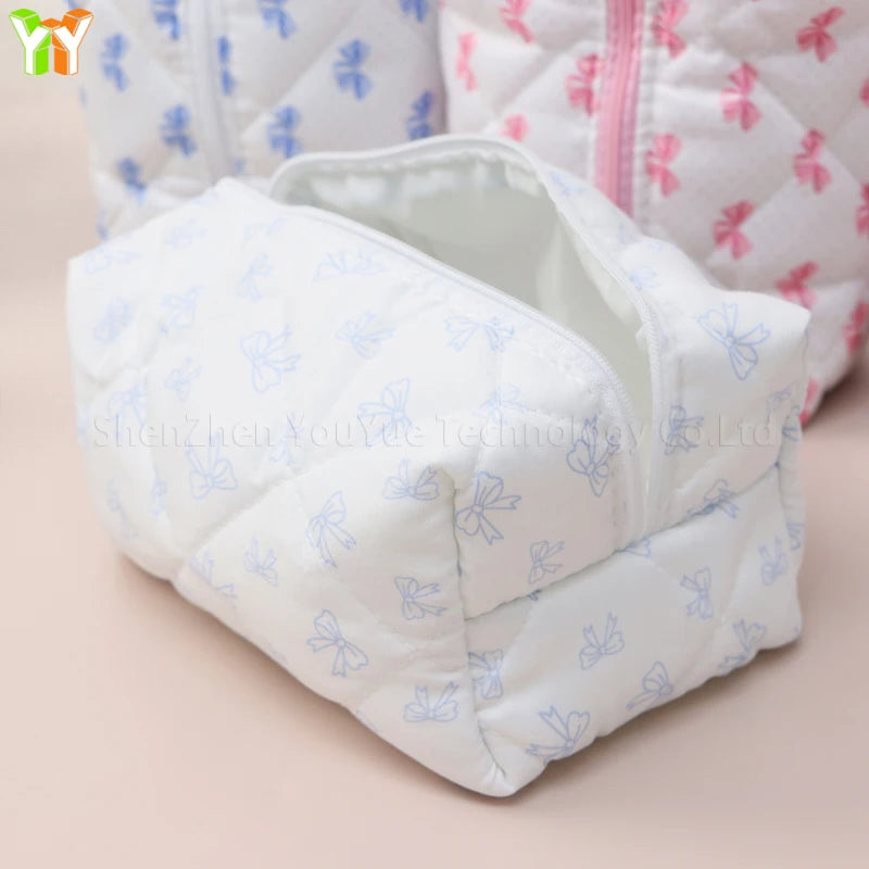 Quilted Puffer Makeup Bag