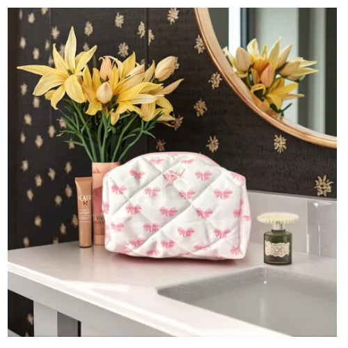Quilted Puffer Makeup Bag