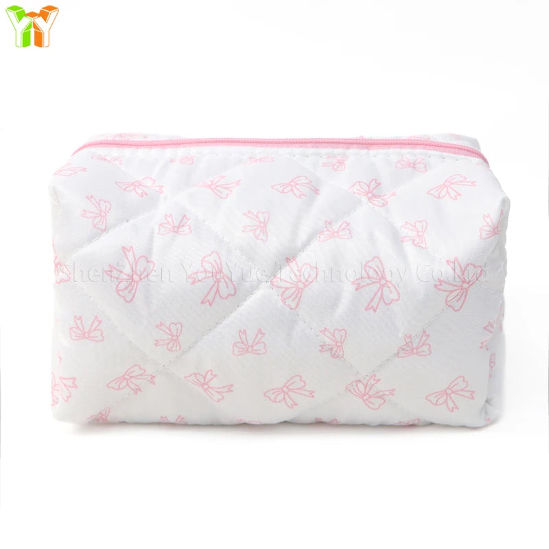 Quilted Puffer Makeup Bag