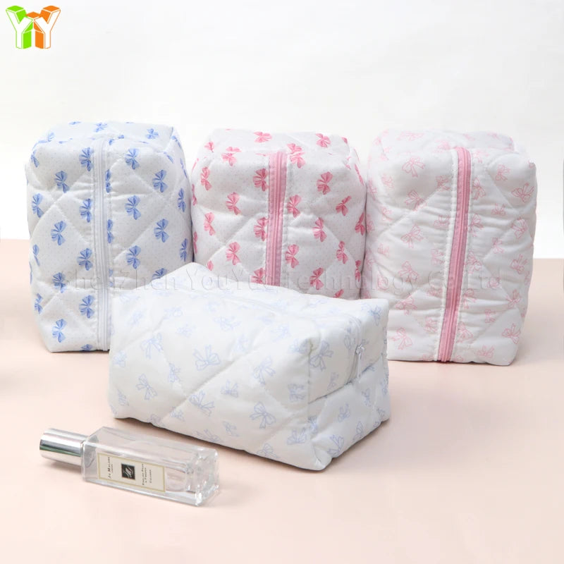 Quilted Puffer Makeup Bag