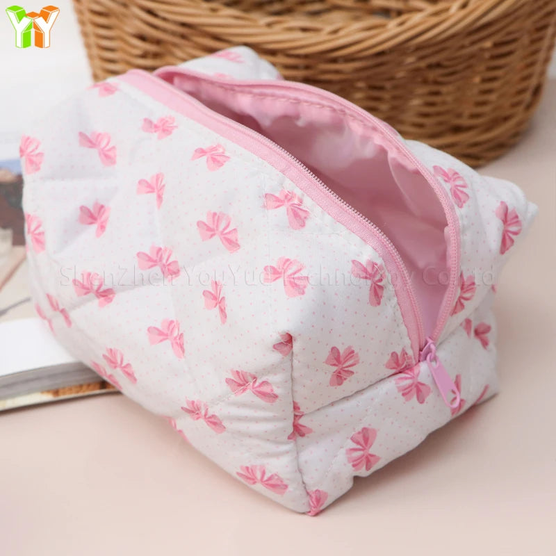 Quilted Puffer Makeup Bag