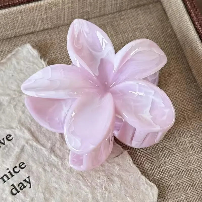 Korean Floral Hair Claw Clips – Non-Slip Barrettes for Women (1, 2 & 3-Pack)