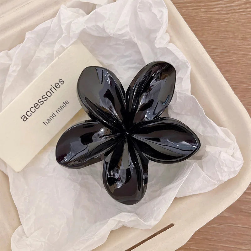 Korean Floral Hair Claw Clips – Non-Slip Barrettes for Women (1, 2 & 3-Pack)