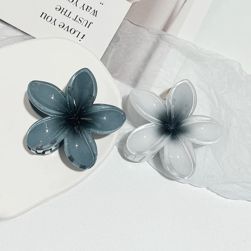 Korean Floral Hair Claw Clips – Non-Slip Barrettes for Women (1, 2 & 3-Pack)