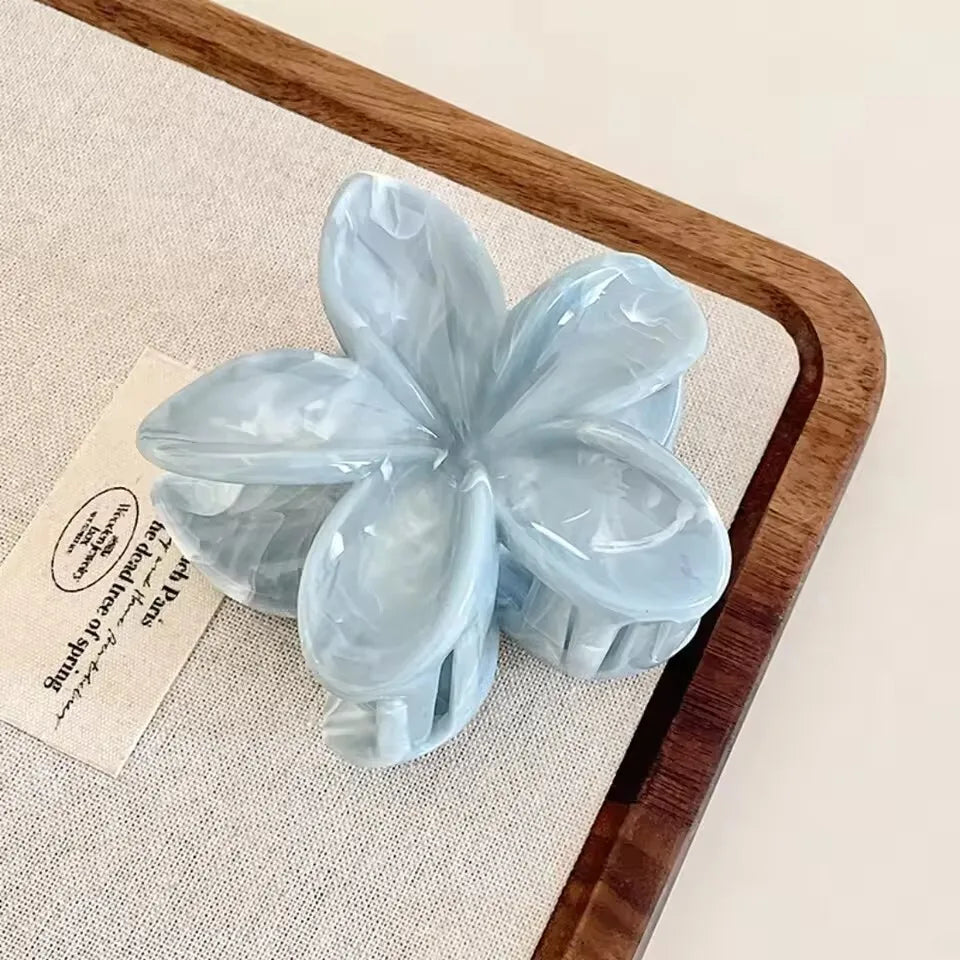Korean Floral Hair Claw Clips – Non-Slip Barrettes for Women (1, 2 & 3-Pack)