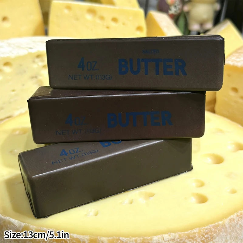 Cute Squishy Food Stress Toy – Slow Rise Butter, Cheese & Chocolate