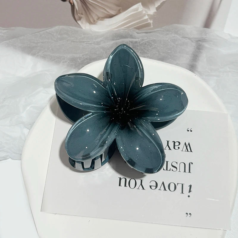 Korean Floral Hair Claw Clips – Non-Slip Barrettes for Women (1, 2 & 3-Pack)