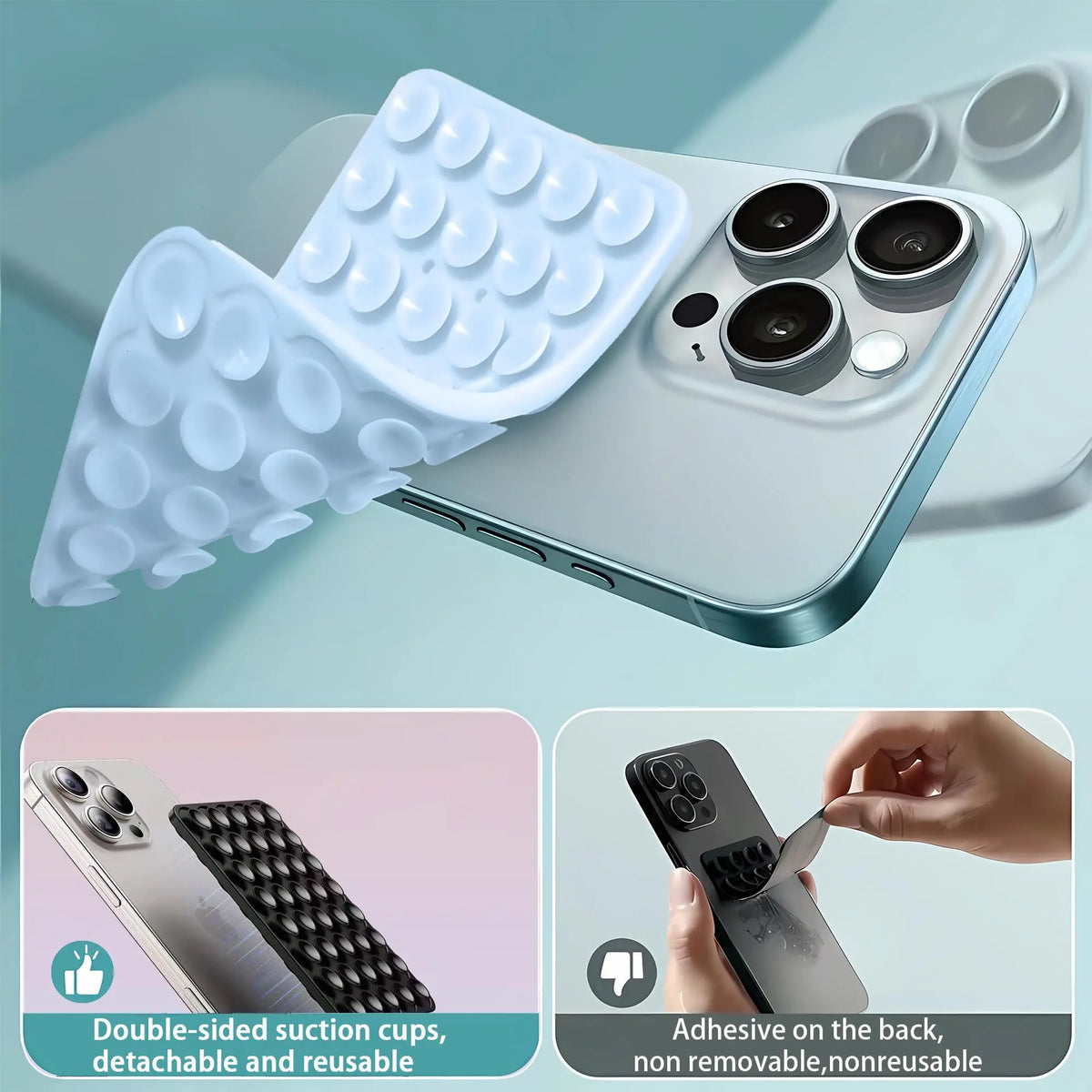 Silicone Phone Suction Mount- Anit-Slip Holder