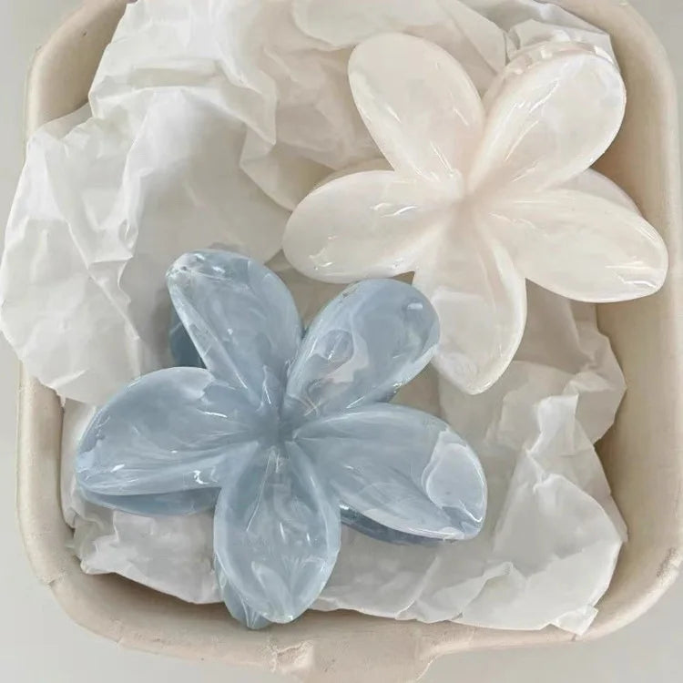 Korean Floral Hair Claw Clips – Non-Slip Barrettes for Women (1, 2 & 3-Pack)